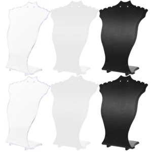 6 Stck. Halskette Display Büste Halskette Display Ständer Desktop Schmuck Organizer - Bild 1 von 12