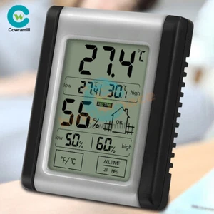 LCD Digital Thermometer Hygrometer Temperature Sensor Humidity Meter Gauge - Picture 1 of 12