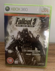 Fallout 3 Game Add-On Pack Broken Steel And Point Lookout Xbox 360 Brand New