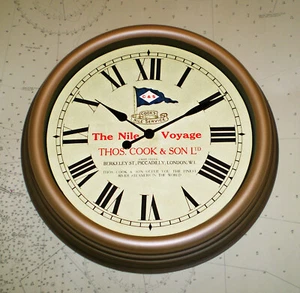 Thomas Cook Nile Voyage Reception/Booking Office Style Clock - Picture 1 of 2