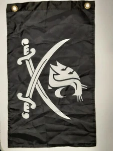 WSU Mike Leach Pirate Flag Coach Leach Washington State University Cougars Small - Picture 1 of 4