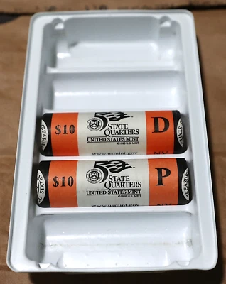 2006 P&D Nevada State Quarters Set  - 80 Coins in 2 US Mint Rolls  R48  - Image 1 of 4