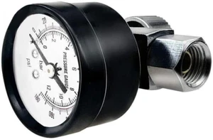 G-1/4" Öldruckminderer Außengewinde einstellbar Steuerventil mit Manometer - Bild 1 von 4