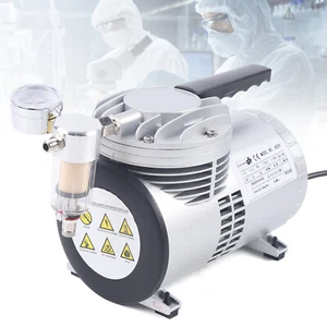 Lab Vacuum Pump 20-23L/min Oilless Vacuum Pump HVAC Diaphragm Filter Pump - Picture 1 of 11