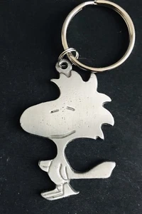 Pewter WOODSTOCK Snoopy Charlie Brown Peanuts Dog Metal Figurine Keychain A - Picture 1 of 1