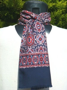 Vintage Scarf Cravat Retro Neckwear Dapper Mod Scooter Indie Ascot Races  - Picture 1 of 12