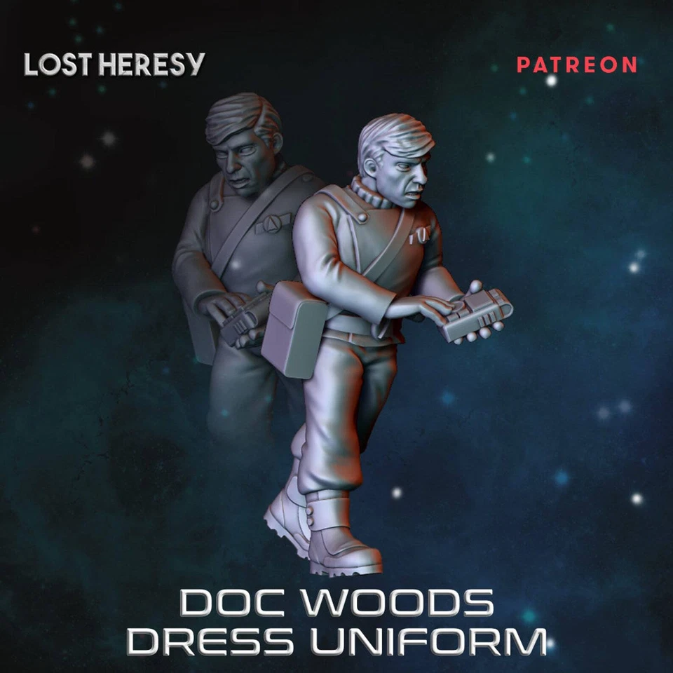 Doc Woods Alt Uniform - Resin Miniature | Sci Fi | Legion | Trek | Lost Heresy - Image 1 of 1