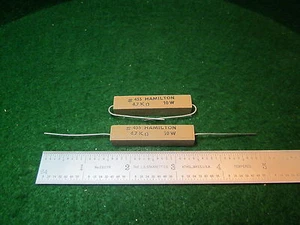 (2) Vintage Sand Ceramic 4700 OHM 10% 10 Watt Wirewound Resistors NOS - Imagen 1 de 1