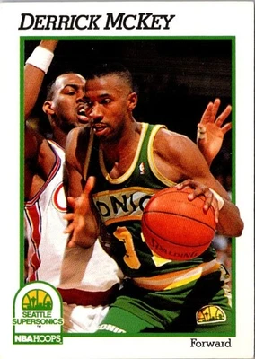 1991 Hoops Derrick McKey #201 Seattle SuperSonics Basketball Card - Image 1 of 2