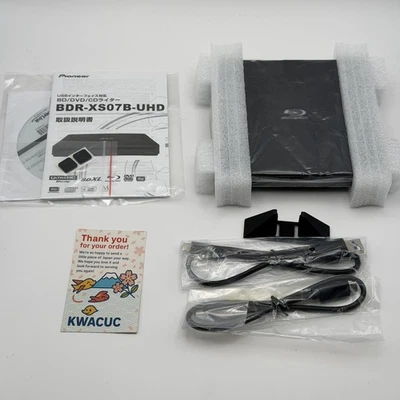Unidad Blu-ray portátil externa Pioneer BDR-XS07B-UHD UHD BD USB probada Japón Foto 1 de 4