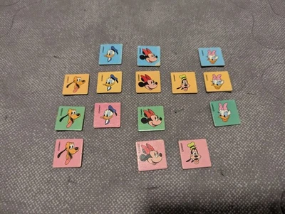 Fichas/telhas de substituição 1988 Mickey Mouse Yahtzee - Conjunto incompleto - Imagem 1 de 3