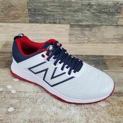 Zapato de golf New Balance Fresh Foam Contend V2 para hombre 9 D botines atléticos blancos azul marino Foto 1 de 4