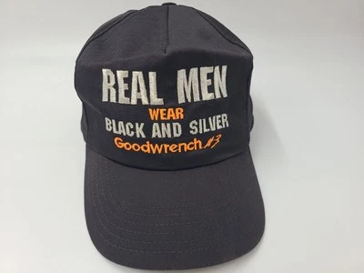 De colección Goodwrench #3 Hombres Reales Usar Negro y Plata Snapback Gorra Hombres Negro Foto 1 de 4