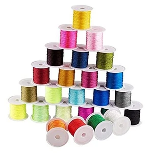  0.8mm Nylon String Beading Thread 25 Colors Chinese Knotting, Kumihimo  - Picture 1 of 7