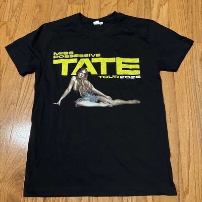 Camiseta Tate McRae Miss Possessive Tour 2025 Negra Mercancía de Concierto Nueva - Talla L Foto 1 de 4