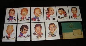 10 BRAND NEW IN PACKAGE 1971 ROBERT PELKOWSKI SPORTICATURE HOCKEY ART DRAWINGS - Picture 1 of 7