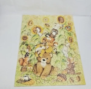 Springbok 500+ Pc Jigsaw Puzzle Sunflower Harvest Complete Animals Flowers - Picture 1 of 20