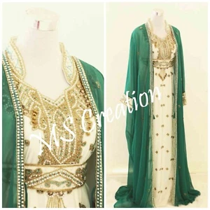 SALE Moroccan Dubai Elegant Embroidered Caftans Perfect for Any Occasion Ms 304 - Picture 1 of 5