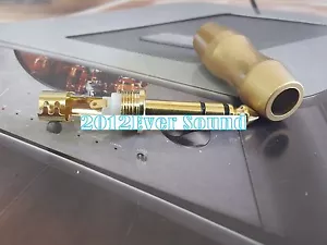1x USA 6.3mm Male Stereo Phone Connector Plug Gold Plated - Picture 1 of 3