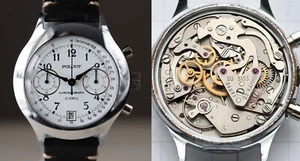 1960s POLJOT 38mm MEN CHRONOGRAPH WRISTWATCH Cal. 3133 Manual Wind 23 Jewel RUNS - Picture 1 of 16