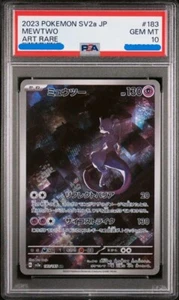 PSA 10 Mewtwo Pokemon 151 183/165 SV2a JP Arte Japonés Tarjeta Rara 2023 Gema Como Nuevo - Imagen 1 de 2