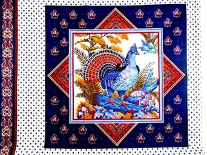 CRANSTON "GAME BIRD" ~(FABRIC ART / QUILTING / WALL HANGING)~ ** (22" X 18") ** - Picture 1 of 12