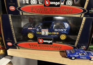 Bburago 1998 Volkswagen Golf Rally Car #3 SONY 1/24 Diecast Model Made In Italy - Picture 1 of 1