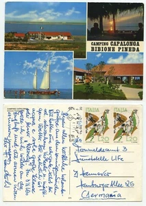 02683 - Bibione Pineda - Camping Capalonga - Ansichtskarte, gelaufen 1974 - Picture 1 of 2