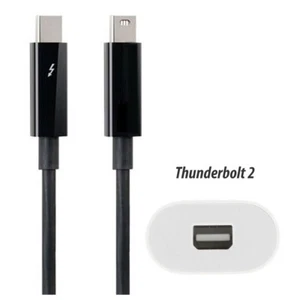 Câble Apple Thunderbolt 2 2 m noir MF639ZM/A - Photo 1/2