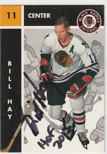 Bill Hay signed 1995 Parkhurst card Chicago Black Hawks autograph - Picture 1 of 1