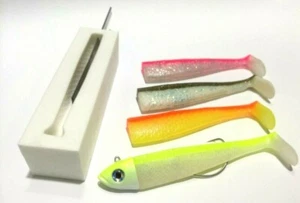 5 Split Belly Soft Köderformen - 2 x 12 cm, 2 x 13 cm, 1 x 15 cm - Bild 1 von 2