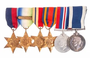 Grupo 6 Navy L.S.G.C Medalla y Estrellas de Campaña PETTY OFFICIAL COOK C.S.JANE - Imagen 1 de 1