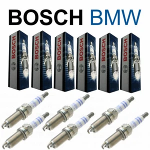 6pc OEM 12122158253 Bosch Spark Plugs FR7NPP332 BMW E60 E83 E85 E90 X5 platinum - Picture 1 of 4