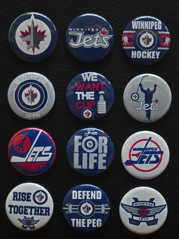 Winnipeg Jets - 1 1/2" Magnet Set (Set of 12) Cover