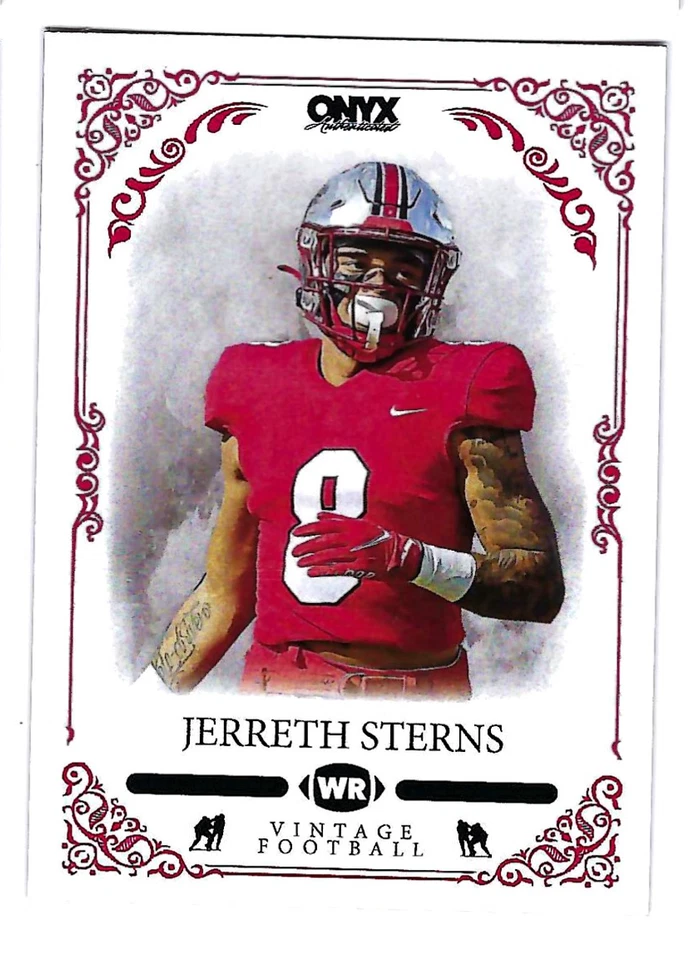 JERRETH STERNS 2022 ONYX VINTAGE FOOTBALL ROOKIE CARD - Image 1 of 1