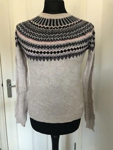 LOGG Knitted Jumper Grey Cream label of graded goods CB04 - Picture 1 of 5