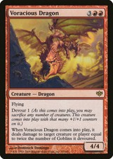 MTG 1x Foil VORACIOUS DRAGON Conflux (LP)