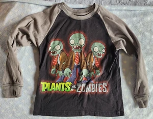 Plants Vs Zombies YOUTH Long Sleeve Shirt Size Medium PvZ - Picture 1 of 3