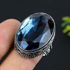Indicolite Tourmaline Gemstone 925 Sterling Silver Jewelry Ring Size 9.5 A357