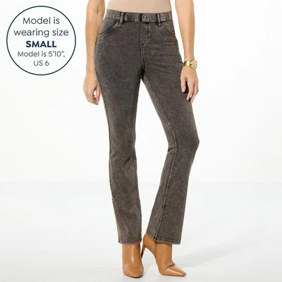 Pantalones de mezclilla Hue Baby Bootcut grafito S nuevos Foto 1 de 3