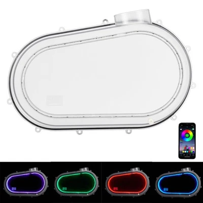 Clear Outer Clutch Cover w/RGB Light for Can Am Maverick X3/ MAX R 2018-2024 - Image 1 of 4