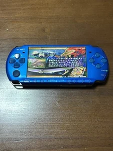 Sony PSP-3000 Blue Console Tested Working PlayStation Portable Japan - Picture 1 of 15