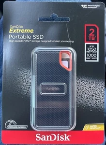 SanDisk Extreme 2TB Portable External SSD - Brand New & Sealed - Bild 1 von 1