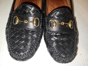 Mocasín Allen Edmonds Bimini Horse Bit de cuero tejido para hombre talla 8,5 E negro  - Imagen 1 de 11