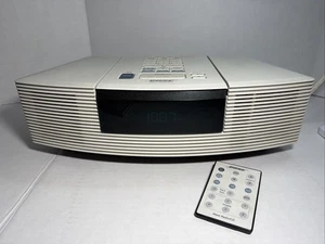 Bose Wave Radio AWRC-1P Music System AM/FM CD Player W/ Remote White Works Clean - Picture 1 of 11