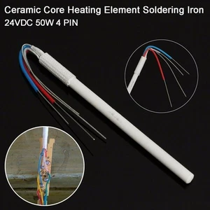 5PCS Pack 24V-DC 50W Ceramic Four-Core Wire Heater Element Soldering Iron - Picture 1 of 8