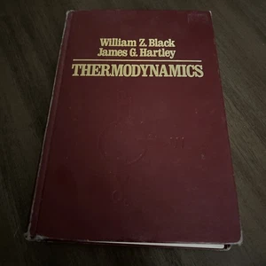 Thermodynamics by William Z. Black and James G. Hartley, 1985, Hardcover - Imagen 1 de 17