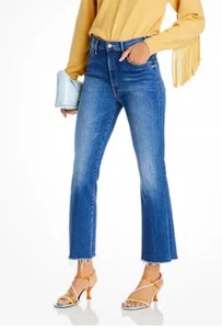 MOTHER NWT Hustler Ankle-Length Frayed Jeans Size 28/women’s 6 Retail$248 - Picture 1 of 6