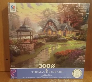 Rompecabezas Ceaco Thomas Kinkade MAKE A WISH COTTAGE 300 piezas, 2202-38, excelente - Imagen 1 de 10