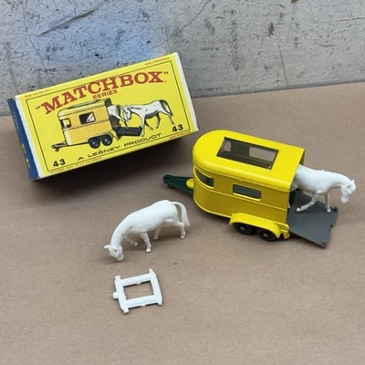 Vintage MATCHBOX LESNEY #43 Pony Trailer with Original Box - Image 1 of 4